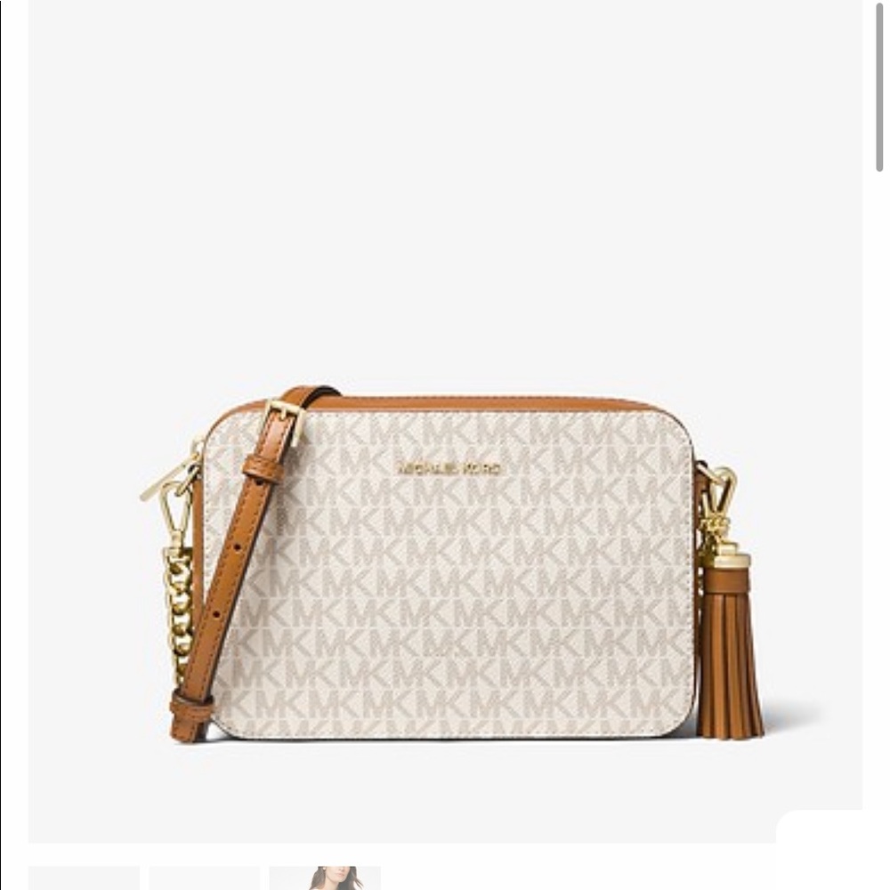 Michael Kors Crossbody Purse! Color looks off in picture because of lighting